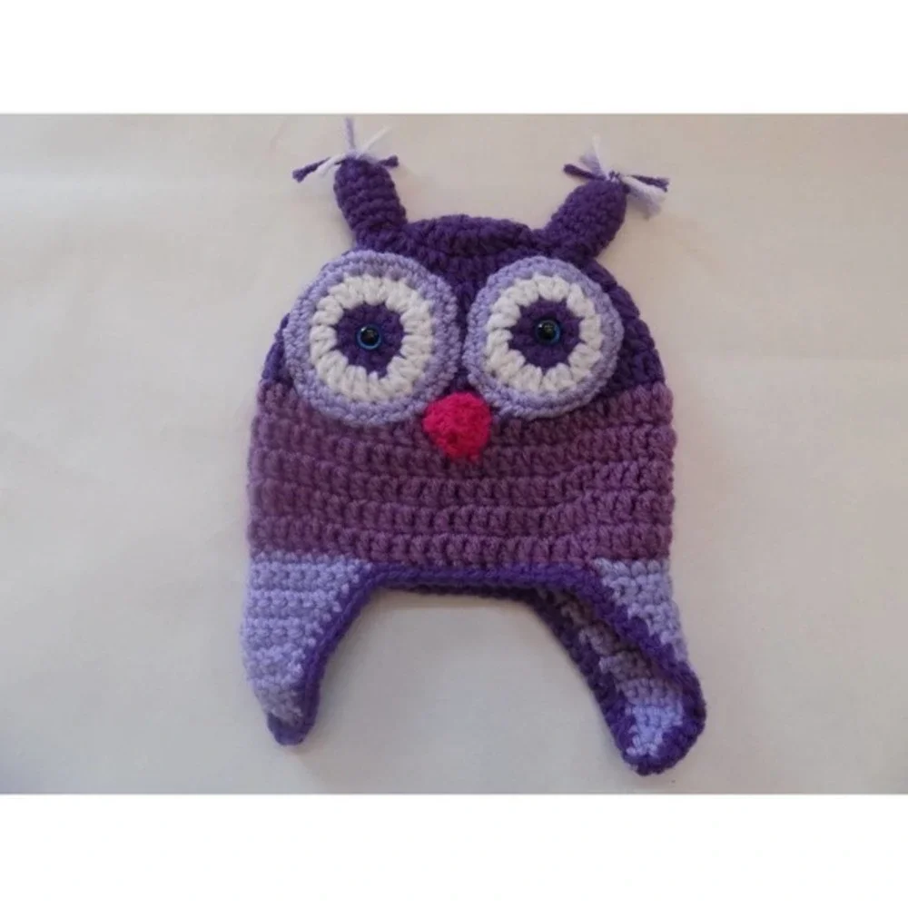Baby Owl Hat Diaper‎ Cover and Booties Set